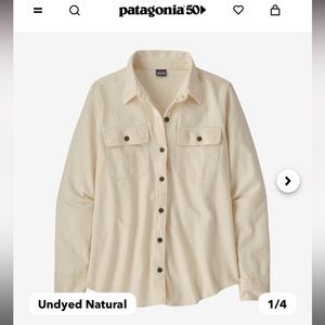 Women’s Patagonia Long sleeve organic cotton midweight fjord flannel shirt